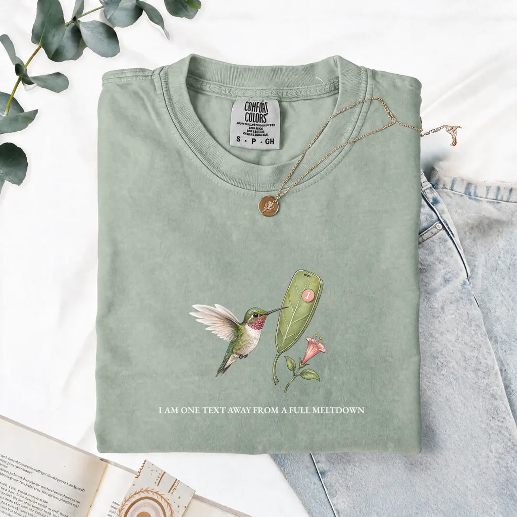 I Am One Text Away From A Full Meltdown - Comfort Tee
