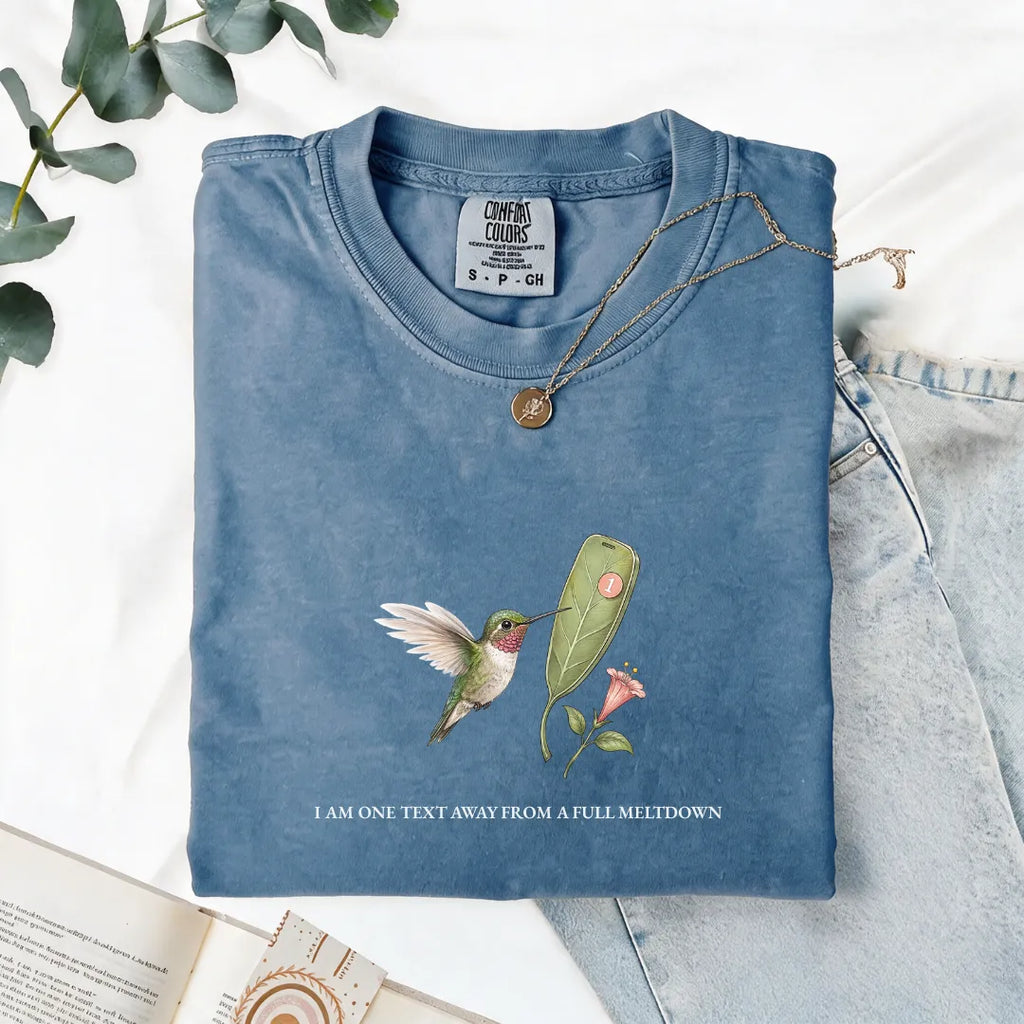 I Am One Text Away From A Full Meltdown - Comfort Tee