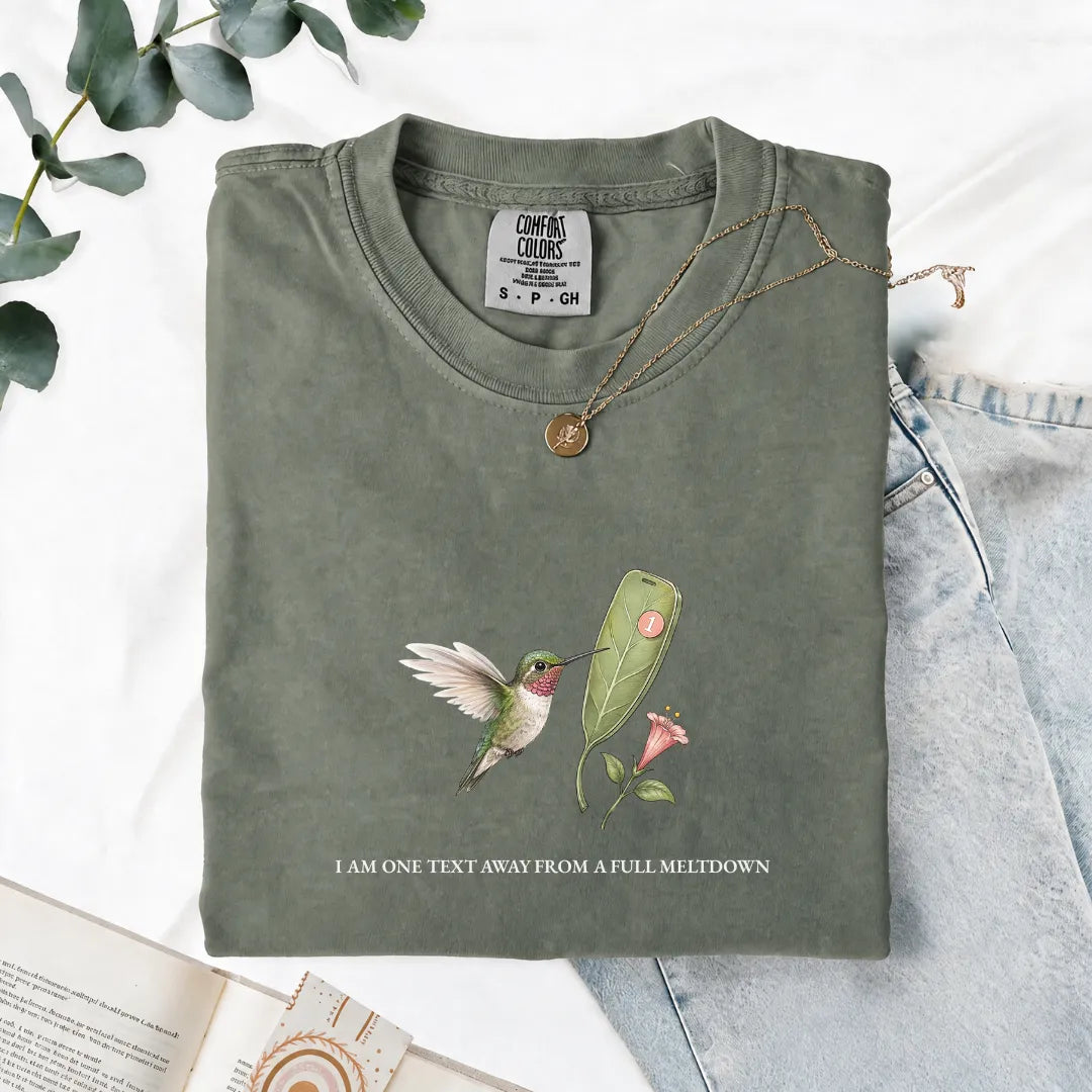 I Am One Text Away From A Full Meltdown - Comfort Tee
